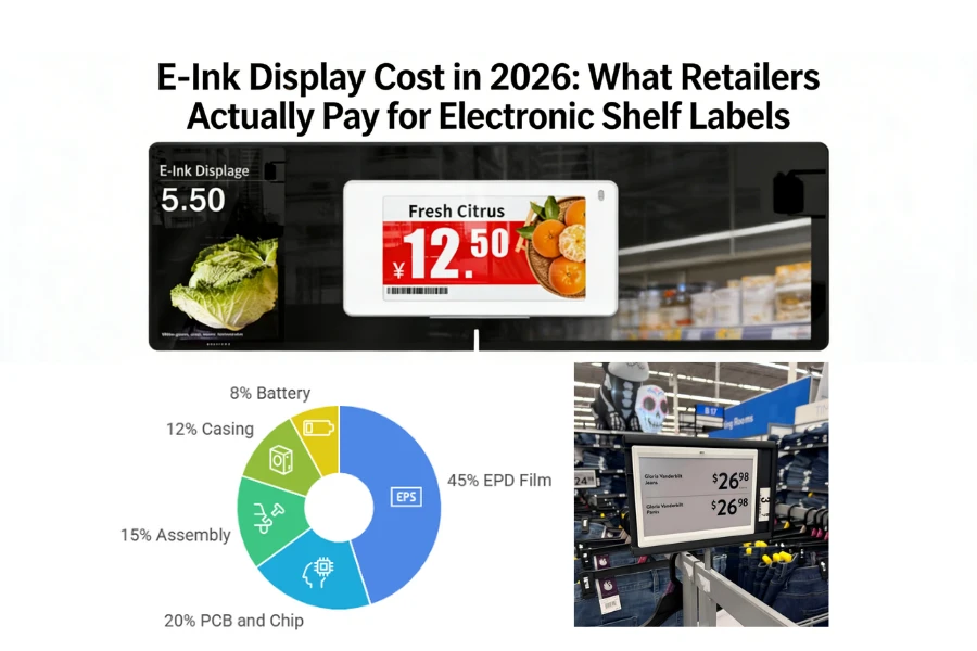 E-Cost del schermo del inchiostro in del 2026: chel che i rivenditur pagan pe...