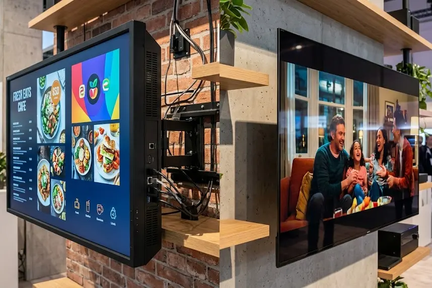 Display cumercial cuntra televisiun de consum: diferenzi fundamentai, cust re...