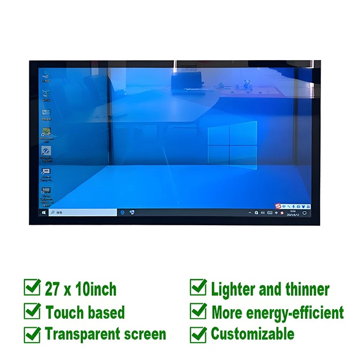 Schermo tattivo trasparent 27x10